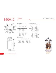 Купить Лампа для усилителя JJ ELECTRONIC E88CC Gold Pin  2