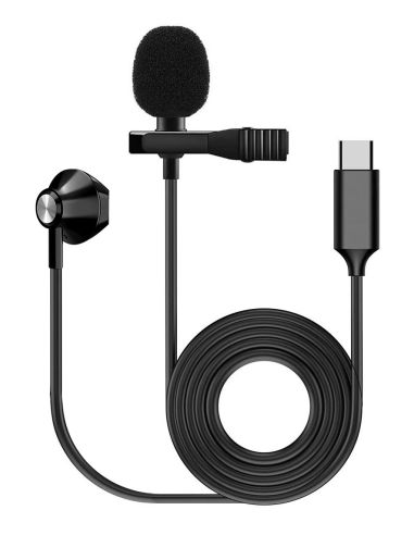 Купить Микрофон петличный FZONE KM-05 LAVALIER MICROPHONE W/ EARPHONE (USB Type C) 
