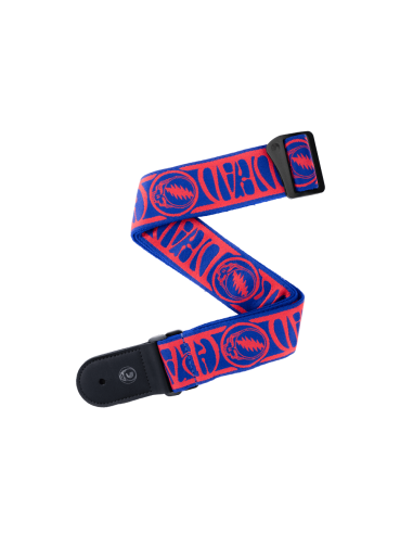 Купити Ремінь гітарний D'ADDARIO 50GD00 GRATEFUL DEAD GUITAR STRAP - Steal Your Face, Red/Blue