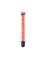 Купить Ремень гитарный D'ADDARIO 50PCLV00 PEACE & LOVE WOVEN GUITAR STRAP - Pink and White 