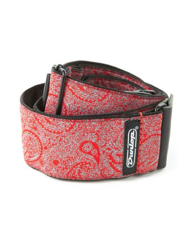 Купити Ремінь гітарний DUNLOP D6711 JACQUARD PAISLEY RED STRAP