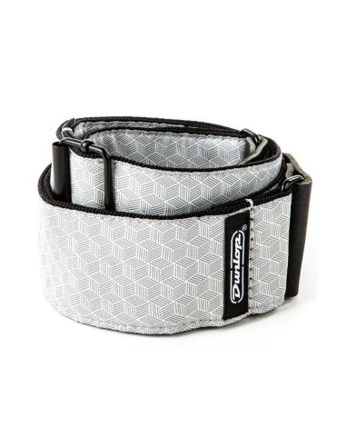 Купити Ремінь гітарний DUNLOP D6712 JACQUARD CUBE HATCH LIGHT GREY STRAP