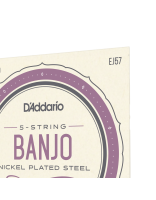 Купить Струны для гитары D'ADDARIO EJ57 BANJO NICKEL PLATED STEEL CUSTOM MEDIUM (11-22) 