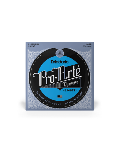 Купить Струны для гитары D'ADDARIO EJ46TT PRO ARTE DYNACORE TITANIUM TREBLES, HARD TENSION 