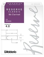 Тростини для духових D'ADDARIO Reserve Classic Bb Clarinet #4.0 - 10 Pack