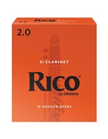 Тростини для духових D'ADDARIO Rico - Eb Clarinet #2.0 - 10 Pack