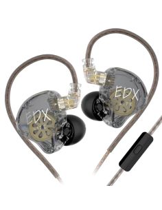 Купить KZ Audio EDX Lite MIC GRAY внутриканальные наушники 001