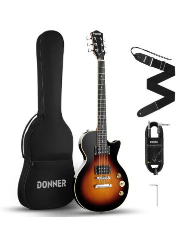 Купити Donner DLP-124 Електрогітара Sunburst 001