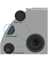 Купить DSPPA DSP5011 Новый безрамный потолочный динамик с диагональю 6,5 дюйма 10Вт 005
