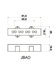 Купить PAXPHIL JBAO Чёрный звукознямач для бас-гитары типа J-style. 001 2