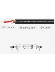 Купить Готовый аудиокабель Roxtone SACC240L3, 2x0.14 кв. мм, вн. диаметр 4 мм, 3 м 001 2