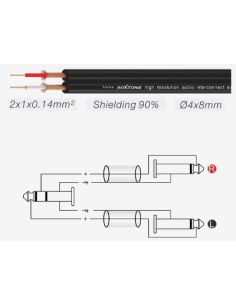 Купить Готовый кабель Roxtone SAYC100L2, 2х1x0.14 кв. мм, вн. диаметр 4x8 мм, 2 м 001 2