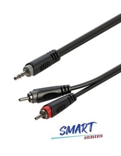 Купить Готовый аудиокабель Roxtone SAYC150L2, 1x3.5мм stereo - 2xRCA, 2 м 001