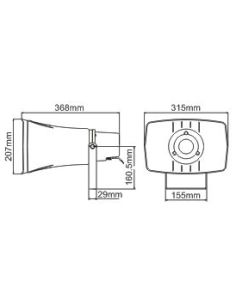 Купить Рупор L-Frank Audio H-40RT, 40Вт, трансф., пластик 001 2