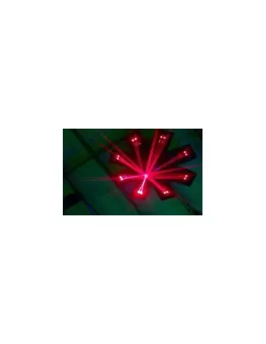 Світловий LED прилад New Light M - J8 - 50R Red 8 - light Laser Scan, 800mw