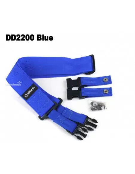 Гитарный ремень DIMARZIO DD2200 CLIPLOCK BLUE
