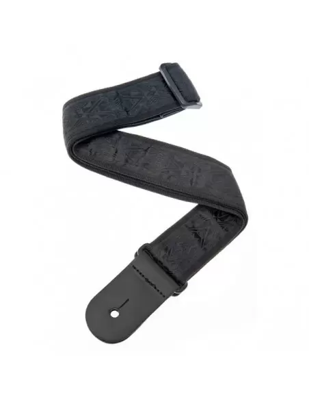 Гитарный ремень PLANET WAVES PW50B01 Woven Guitar Strap, Black Satin