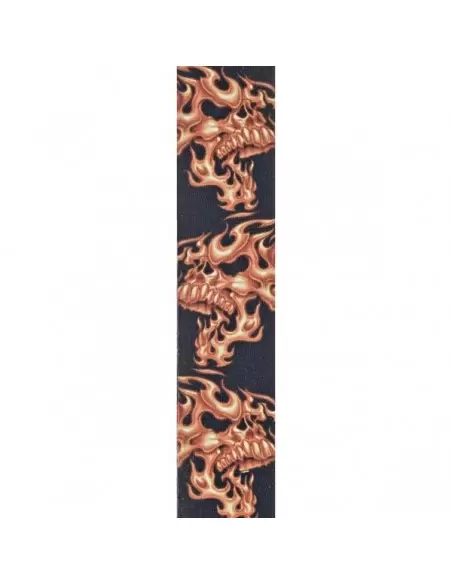 Гитарный ремень PLANET WAVES PW50LT01 Lethal Threat Guitar Strap, Flaming Skulls