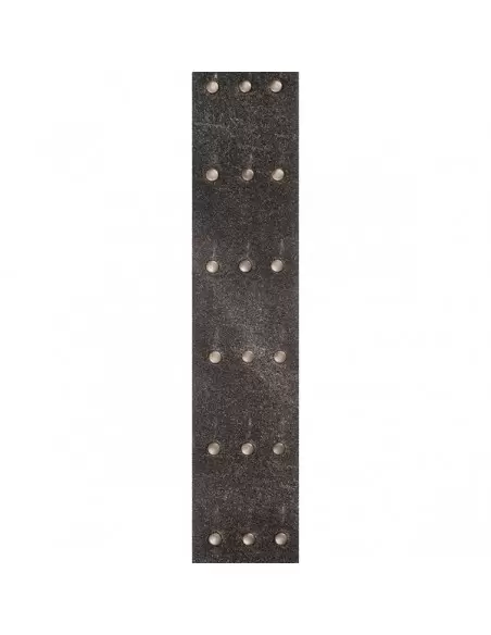 Гітарний ремінь PLANET WAVES PW25VNRR00DX Blasted Leather Guitar Strap, Black with Brass Rivets