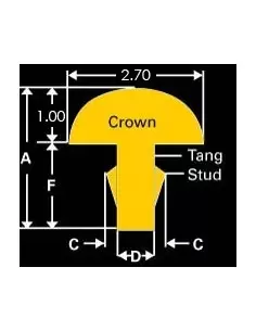Лады / Маркеры ладов DUNLOP 6S/6140