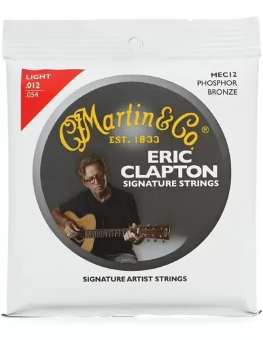 Струны для гитар MARTIN MEC12 Clapton's Choice Phosphor Bronze Light (12-54)