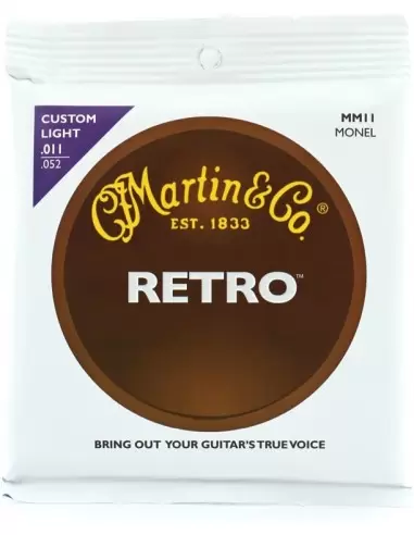 Струны для гитар MARTIN MM11 Retro Custom Light (11-52)
