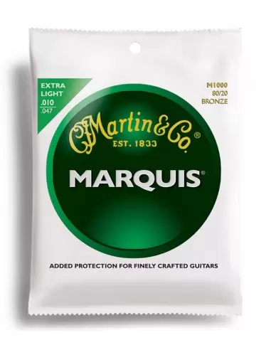 Струны для гитар MARTIN M1000 Marquis 80/20 Bronze Extra Light (10-47)