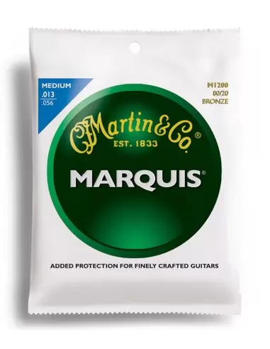 Струны для гитар MARTIN M1200 Marquis 80/20 Bronze Medium (13-56)