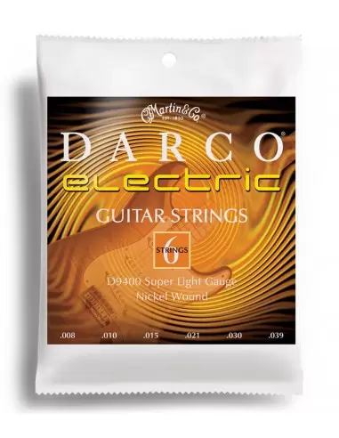 Струни для гітар MARTIN D9400 DARCO Electric Super Light(08-39)