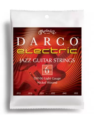Струни для гітар MARTIN D9100 DARCO Electric Jazz Light(12-52)