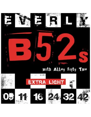 Струны для гитар EVERLY 9209 B52s ELECTRIC EXTRA LIGHT 09-42