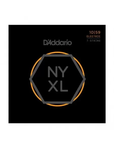 Струны для гитар D`ADDARIO NYXL1059 NYXL REGULAR LIGHT 7-STRING 10-59