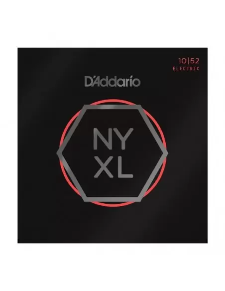 Струни для гітар D'ADDARIO NYXL1052 LIGHT TOP / HEAVY BOTTOM(10-52)