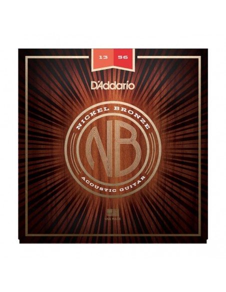 Струни для гітар D'ADDARIO NB1356 NICKEL BRONZE MEDIUM 13-56