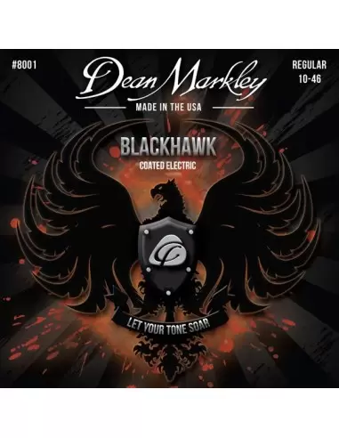 Струни для гітар DEAN MARKLEY 8001 BLACKHAWK COATED ELECTRIC REG(10-46)