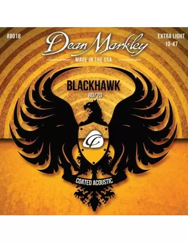 Струни для гітар DEAN MARKLEY 8018 BLACKHAWK ACOUSTIC 80/20 BRONZE XL(10-47)