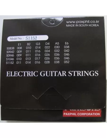 Струни для гітар PARKSONS S1152 ELECTRIC(11-52)