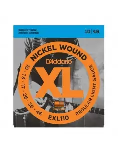 Струни для гітар D'ADDARIO EXL110 XL REGULAR LIGHT(10-46)
