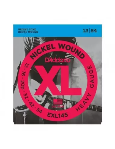 Струни для гітар D'ADDARIO EXL145 XL HEAVY(12-54)