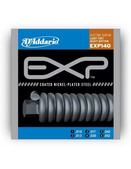 Струны для гитар D`ADDARIO EXP140 EXP LIGHT TOP / HEAVY BOTTOM (10-52)