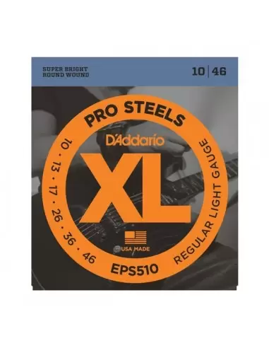 Струны для гитар D`ADDARIO EPS510 XL PRO STEELS REGULAR LIGHT 10-46