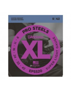 Струны для гитар D`ADDARIO EPS520 XL PRO STEELS SUPER LIGHT 09-42