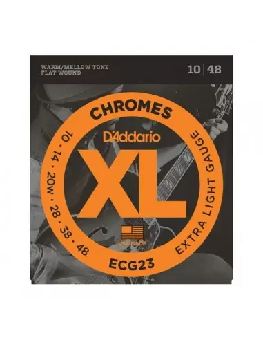 Струни для гітар D'ADDARIO ECG23 XL CHROMES EXTRA LIGHT(10-48)