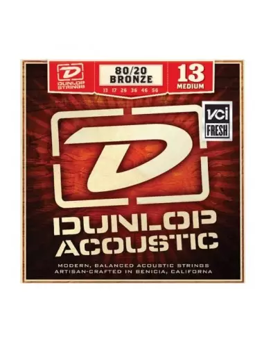 Струни для гітар DUNLOP DAB1356 80/20 BRONZE MEDIUM(13-56)