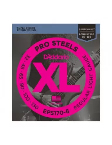 Струни для гітар D'ADDARIO EPS170 - 6 PRO STEELS LIGHT 6 STRING 30-130