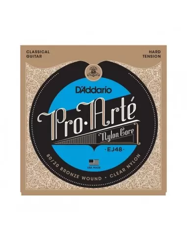 Струни для гітар D'ADDARIO EJ48 PRO ARTE 80/20 BRONZE WOUND HARD TENSION