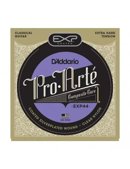 Струни для гітар D'ADDARIO EXP44 EXP CLASSICAL EXTRA HARD TENSION