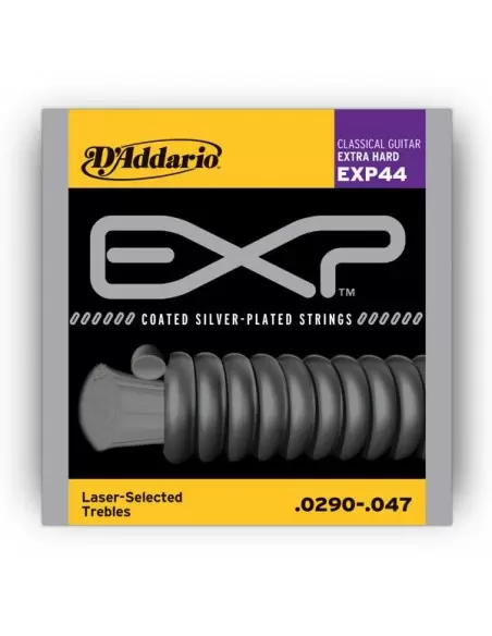 Струни для гітар D'ADDARIO EXP44 EXP CLASSICAL EXTRA HARD TENSION