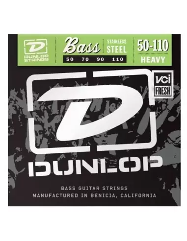 Струни для гітар DUNLOP DBS50110 STAINLESS STEEL HEAVY 50-110