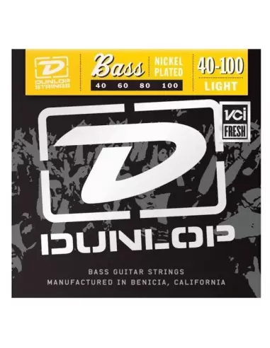 Струни для гітар DUNLOP DBN40100 NICKEL PLATED STEEL LIGHT 40-100